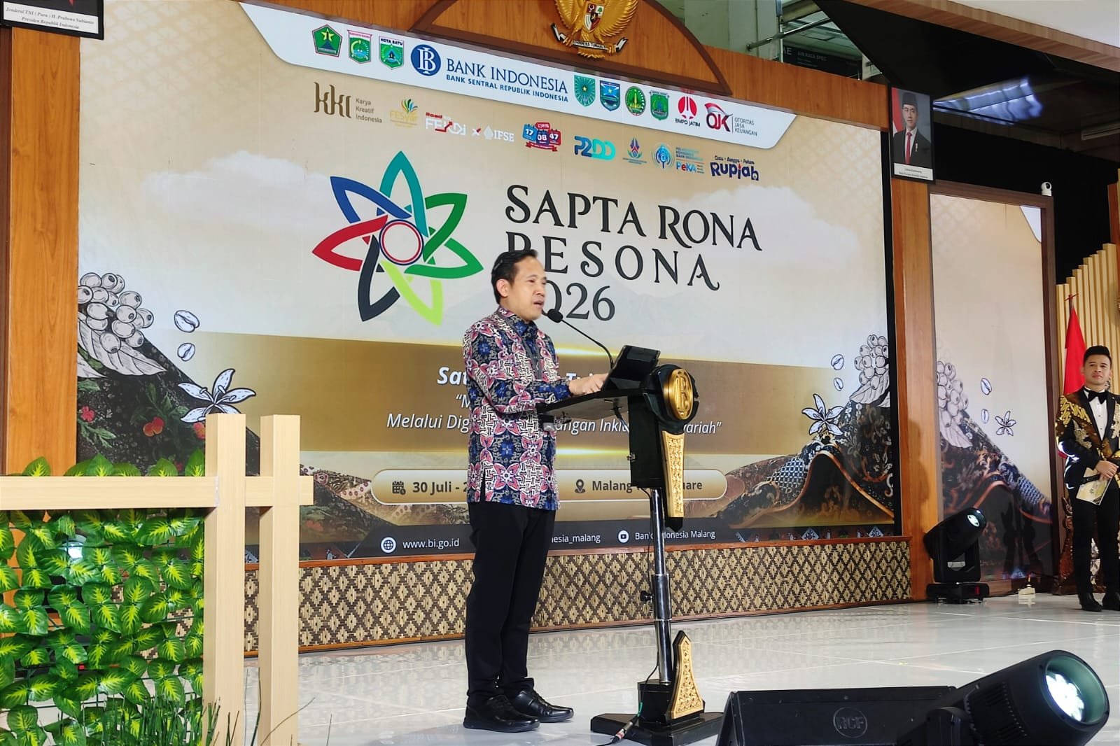 Kepala Kantor Perwakilan Bank Indonesia (KPwBI) Malang, Indra Kuspriyadi menyampaikan, konsep Sapta Rona Pesona 2026