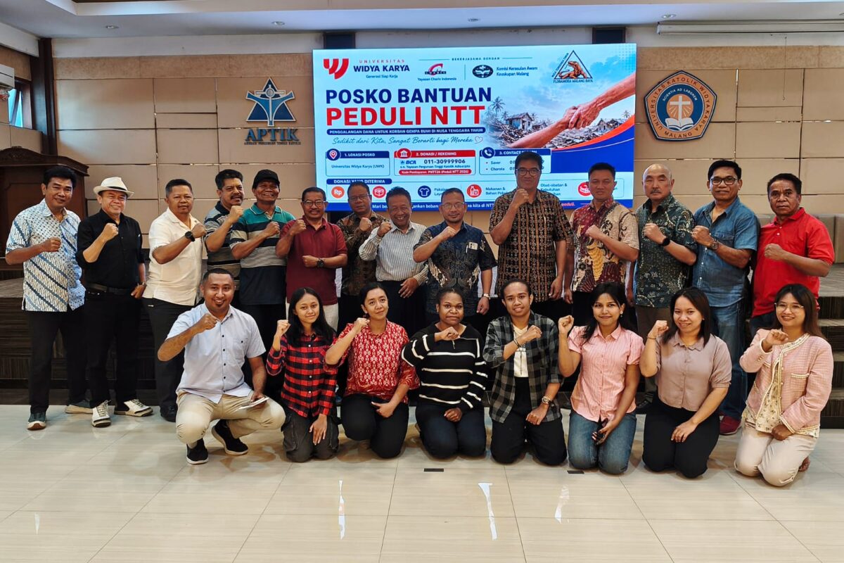 Universitas Widya Karya (UWK) Malang bersama Flobamora Malang Raya, Yayasan Charis Indonesia dan Komisi Kerasulan Awam Keuskupan Malang, serta komunitas lain.
