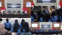 Keseruan siswa SMA Negeri 2 Batu dalam mengikuti Rapat Paripurna DPRD Batu.