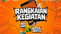 Flyer rangkaian kegiatan Hari Jadi ke-25 Kota Batu