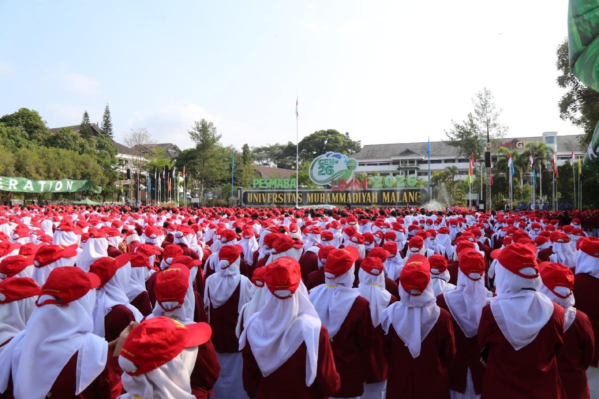 Mahasiswa baru Kampus Universitas Muhammadiyah Malang (UMM)